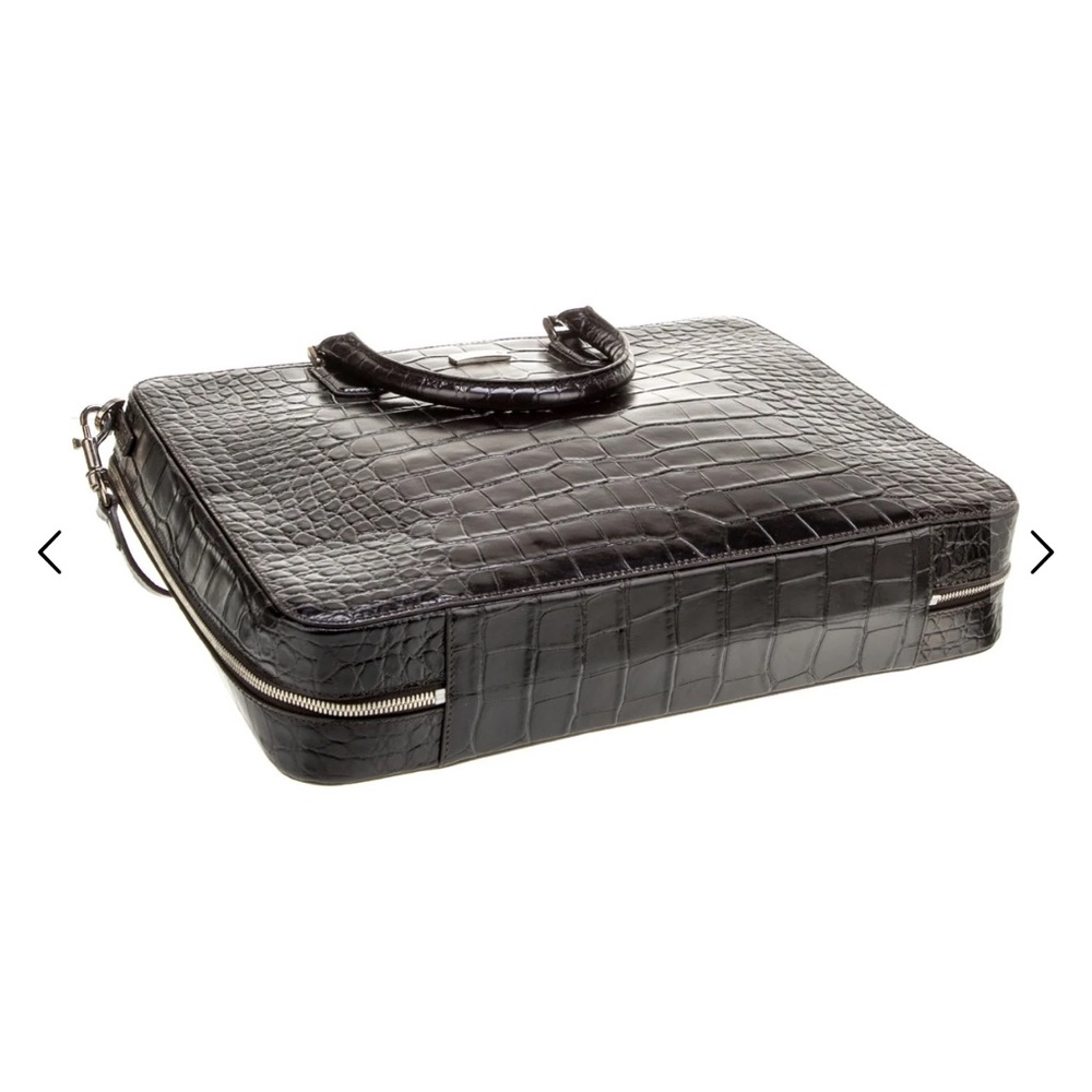 Montblanc Meisterstück Alligator Print Briefcase Messenger Bag - Picture 4 of 9